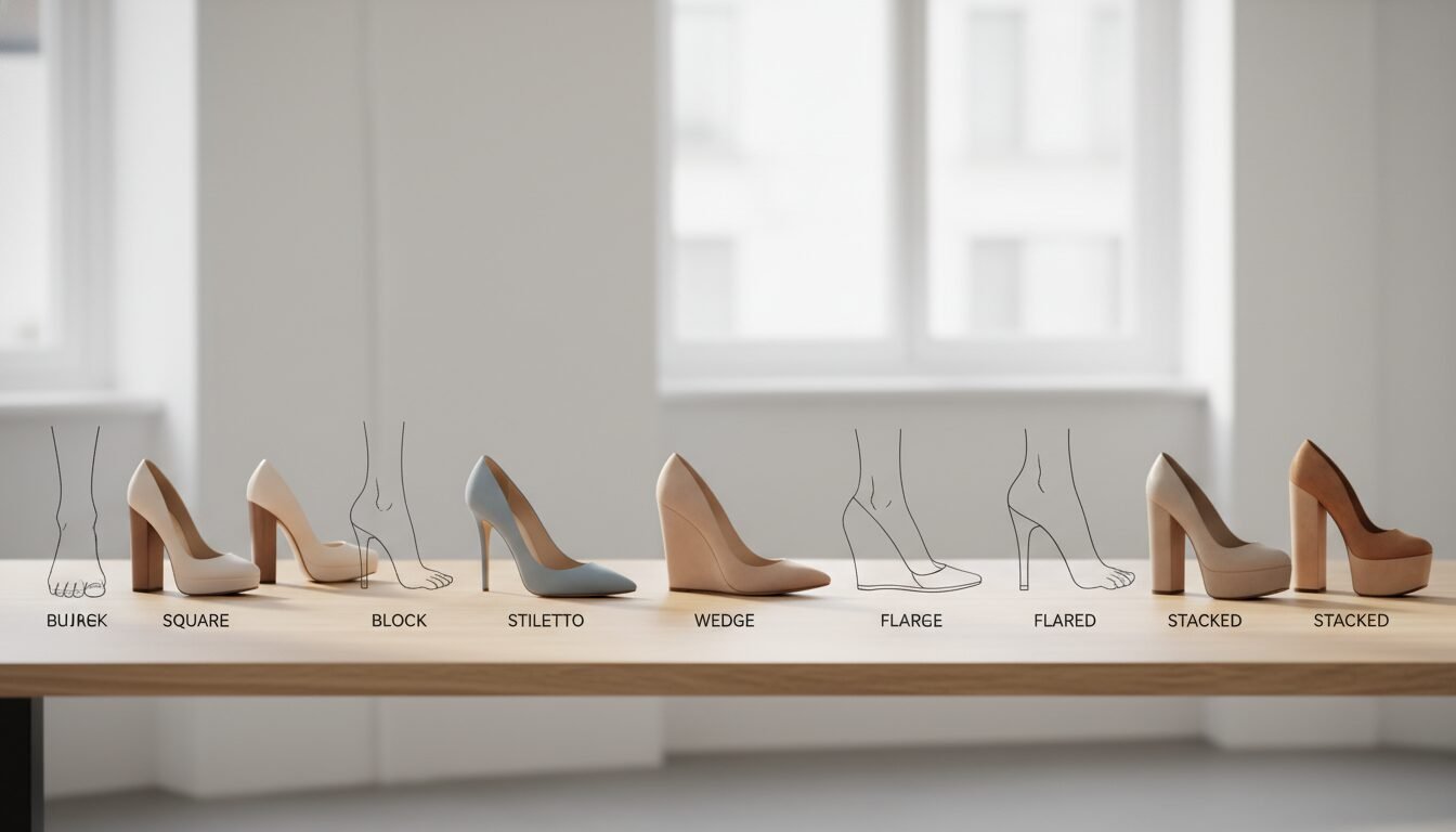 How to Choose the Perfect Heel Type for Your Foot Shape and Comfort - types of heels | LEXAZI