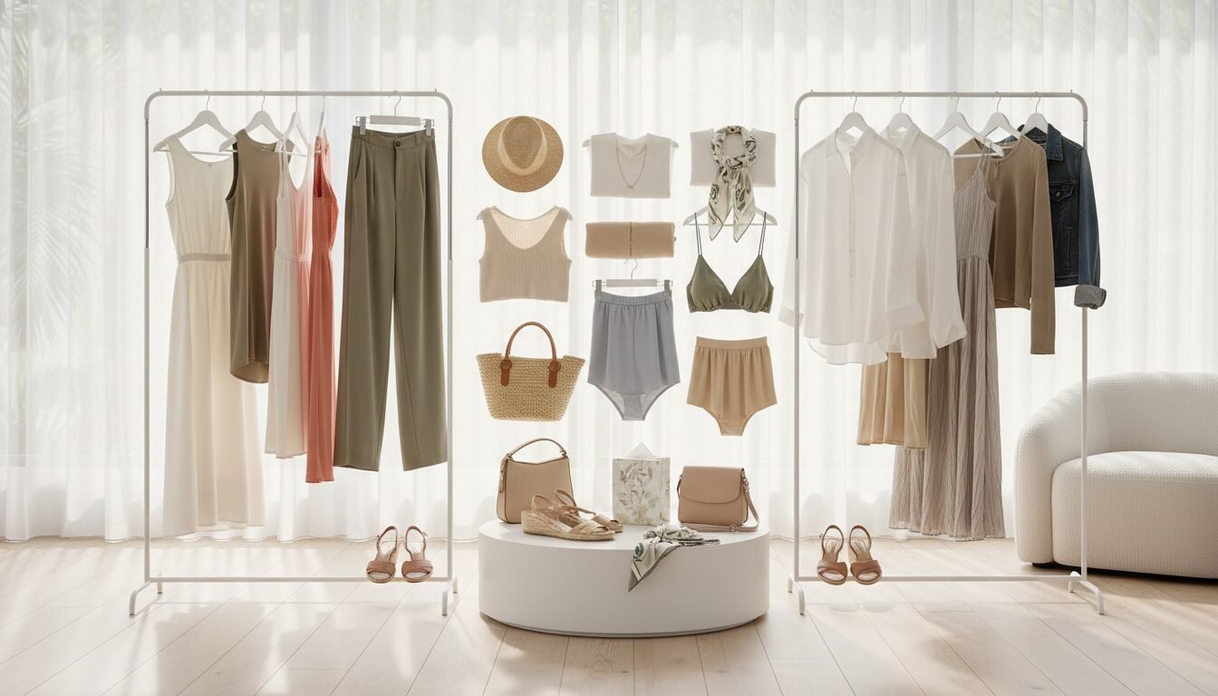 How to Build a Capsule Vacation Wardrobe - vacation outfits women | LEXAZI