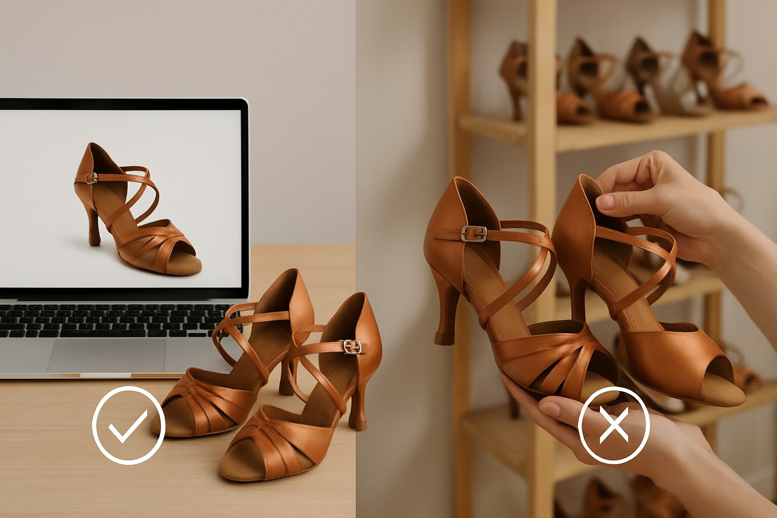 Pros and Cons of Buying Dance Heels Online vs. In-Store - best place to buy heels for beginner dance | LEXAZI