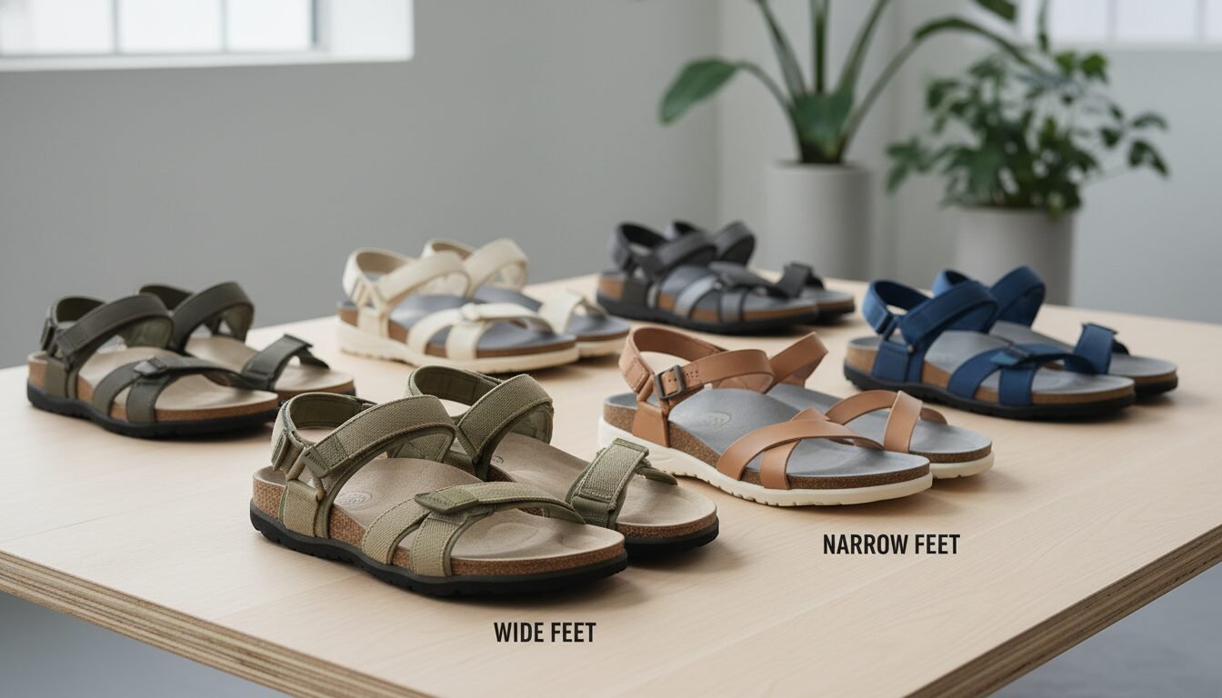 Sizing for Wide and Narrow Feet - best sandals for walking | LEXAZI