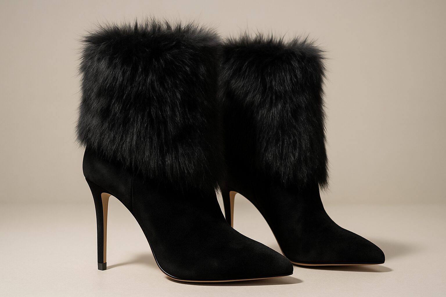 Popular Styles of Heels Fur Boots - heels fur boots | LEXAZI