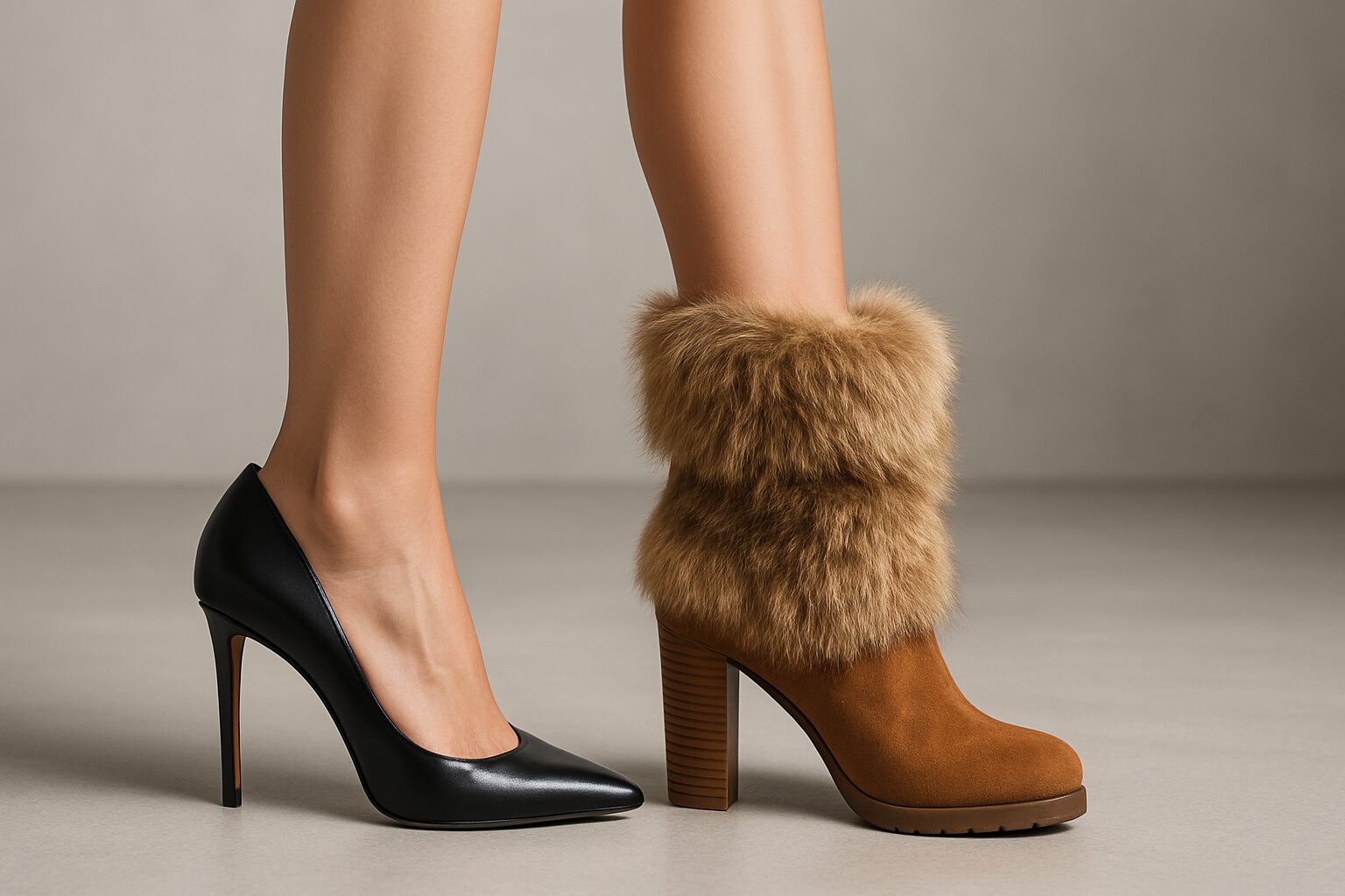 Pros and Cons of Heels Fur Boots - heels fur boots | LEXAZI