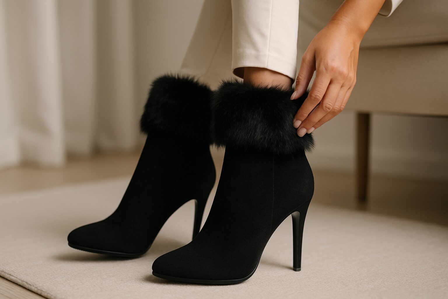What to Look For When Buying Heels Fur Boots - heels fur boots | LEXAZI
