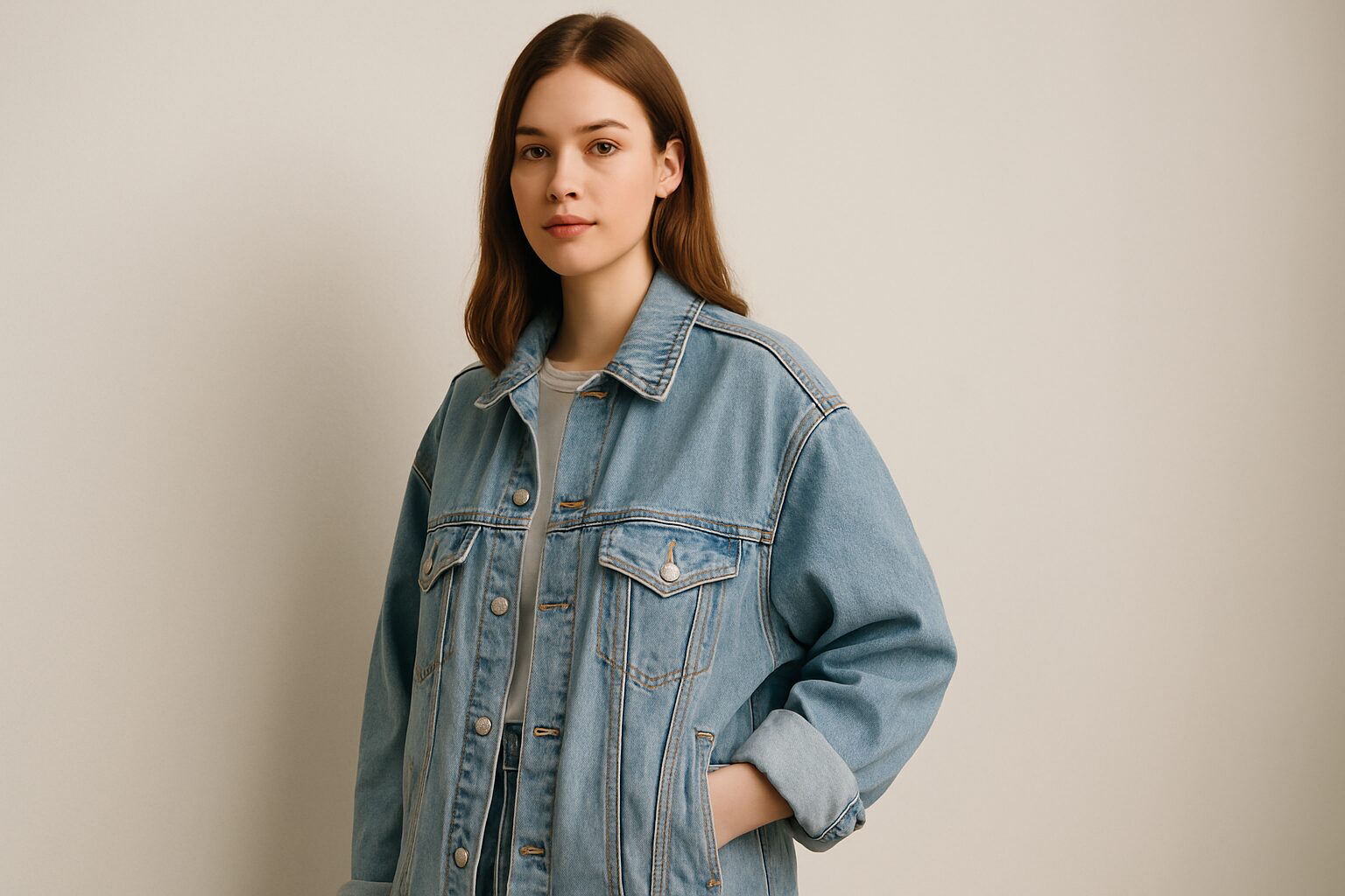 How to Choose the Perfect Jeans Jacket Oversized for Your Body Type - jeans jacket oversized | LEXAZI