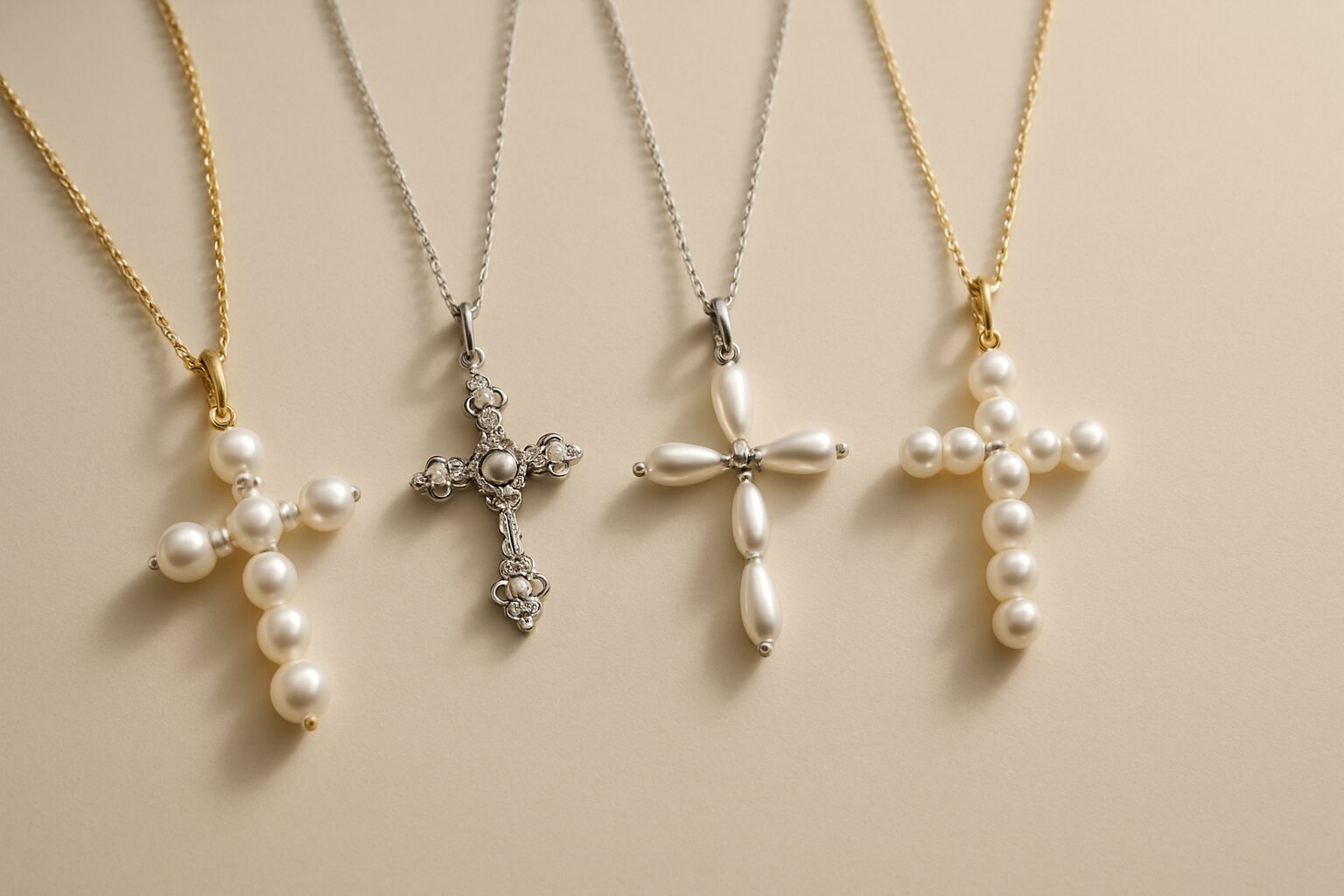 Styles of Pearl Cross Necklaces for Every Taste - pearl cross necklace | LEXAZI