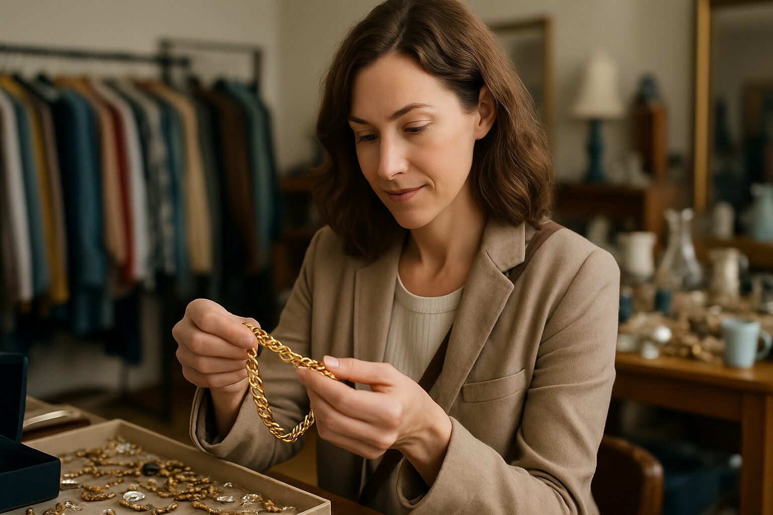 How a Reseller Finds Gold Bracelet Thrift Store Treasures - reseller finds gold bracelet thrift store | LEXAZI