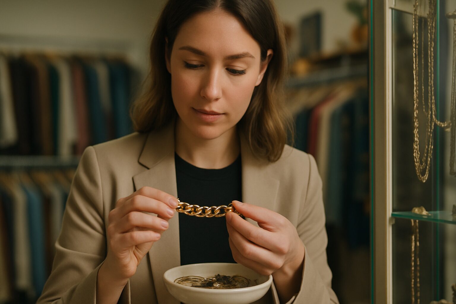 Step-by-Step: What to Do When You Spot a Potential Gold Bracelet - reseller finds gold bracelet thrift store | LEXAZI
