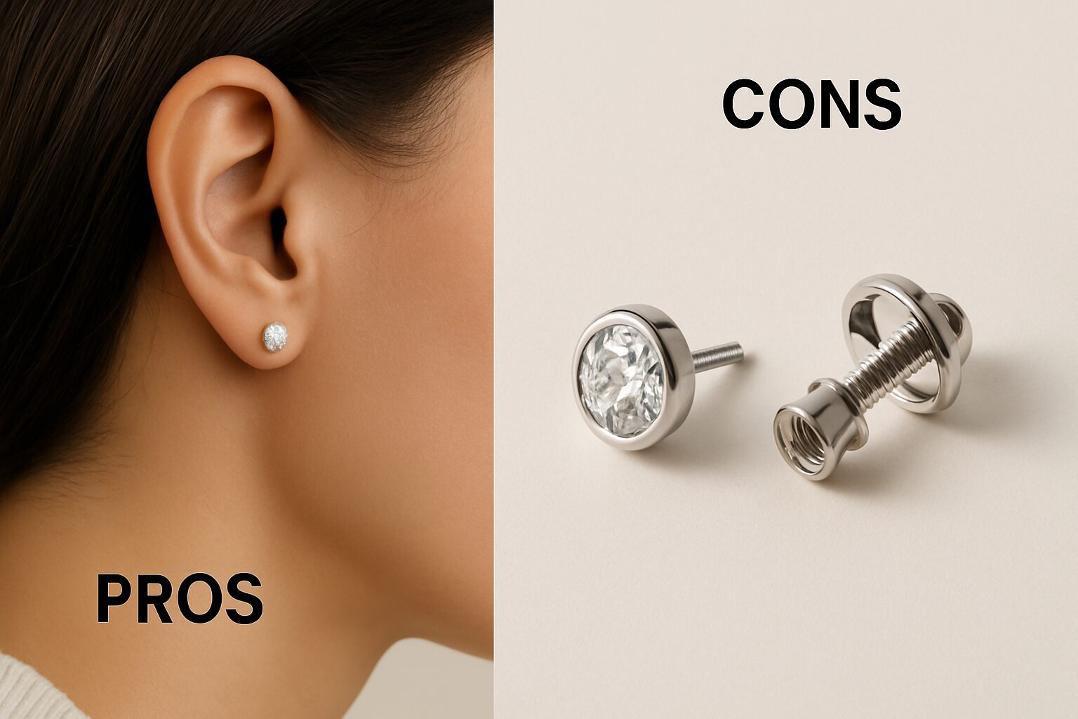 Pros and Cons of Screw Back Earrings - screw back earrings | LEXAZI