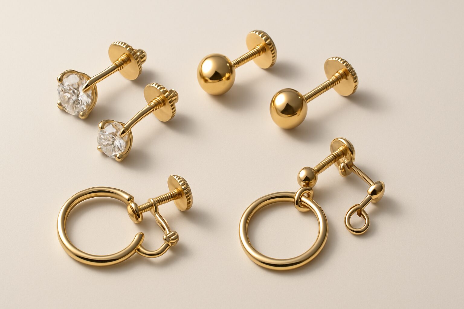 Types of Screw Back Earrings - screw back earrings | LEXAZI