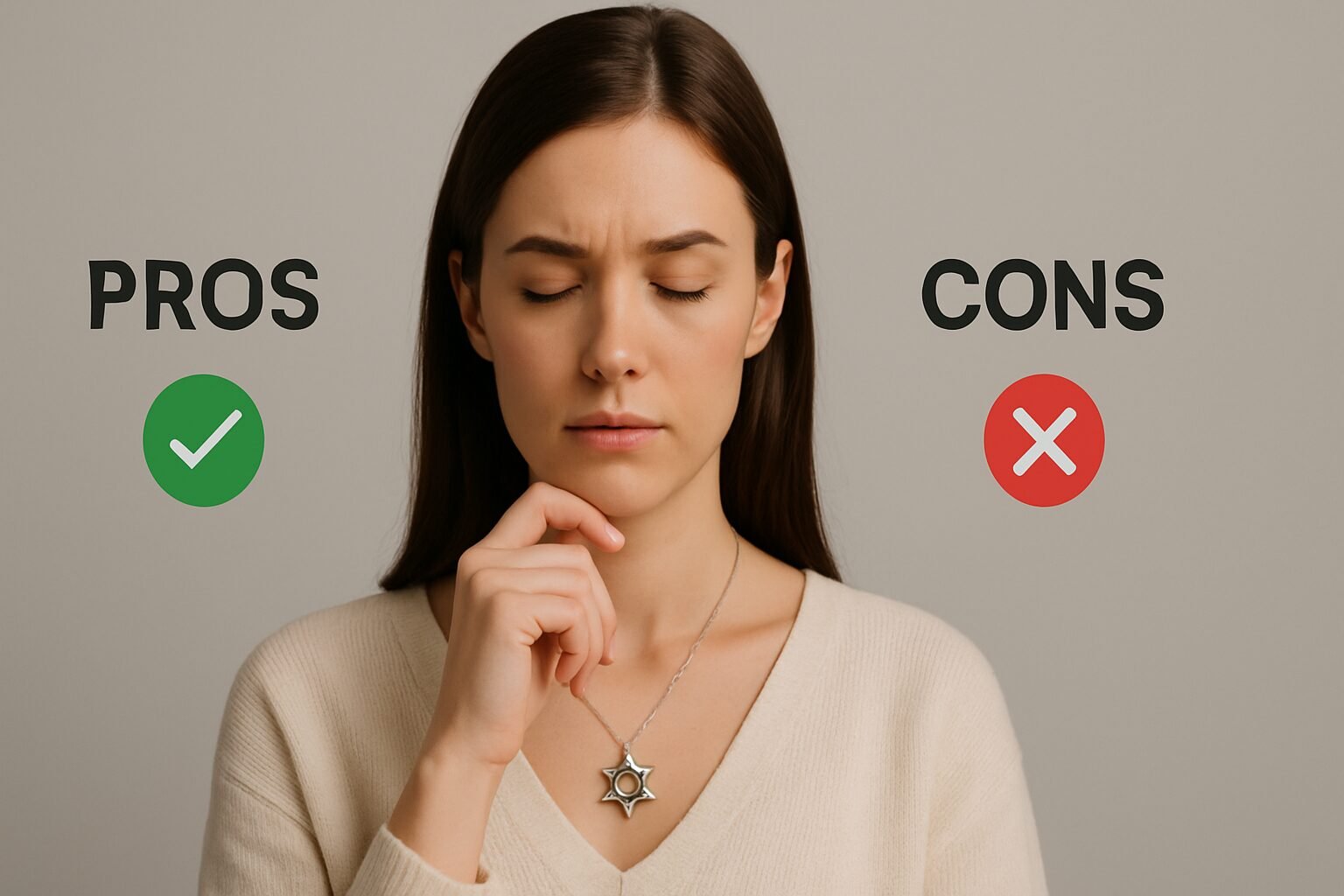 Pros and Cons - star of david necklace | LEXAZI