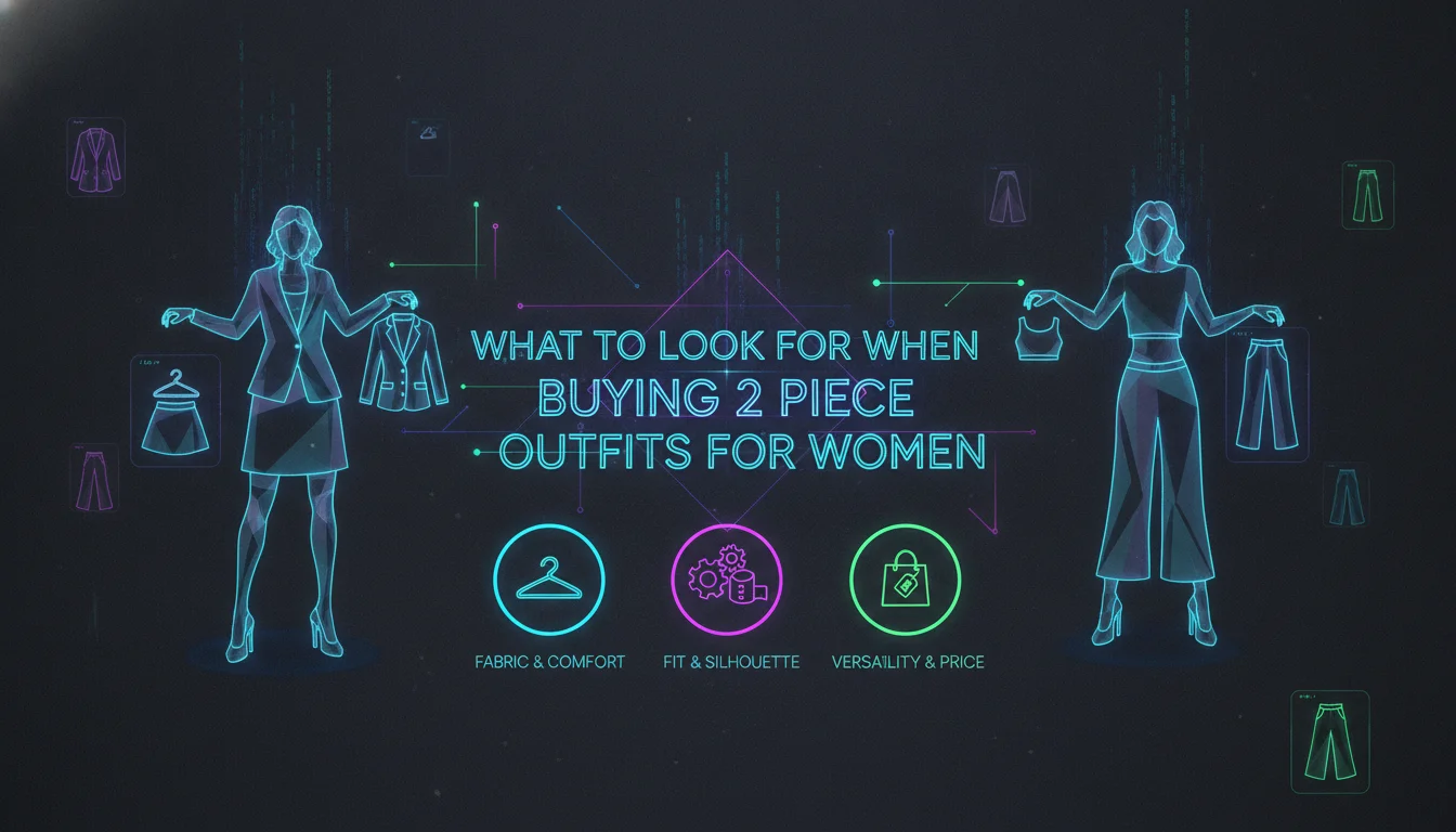 What to Look For When Buying 2 Piece Outfits for Women — illustrated overview