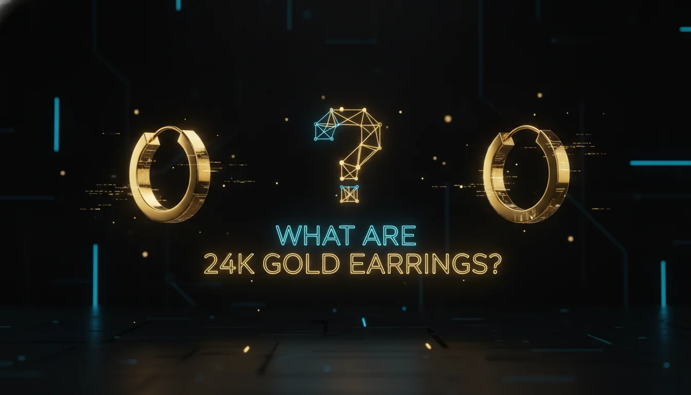 Illustration of What Are 24k Gold Earrings?