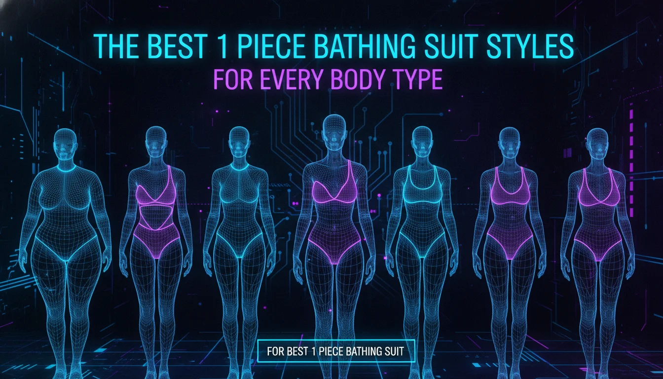 Visual guide to The Best 1 Piece Bathing Suit Styles for Every Body Type