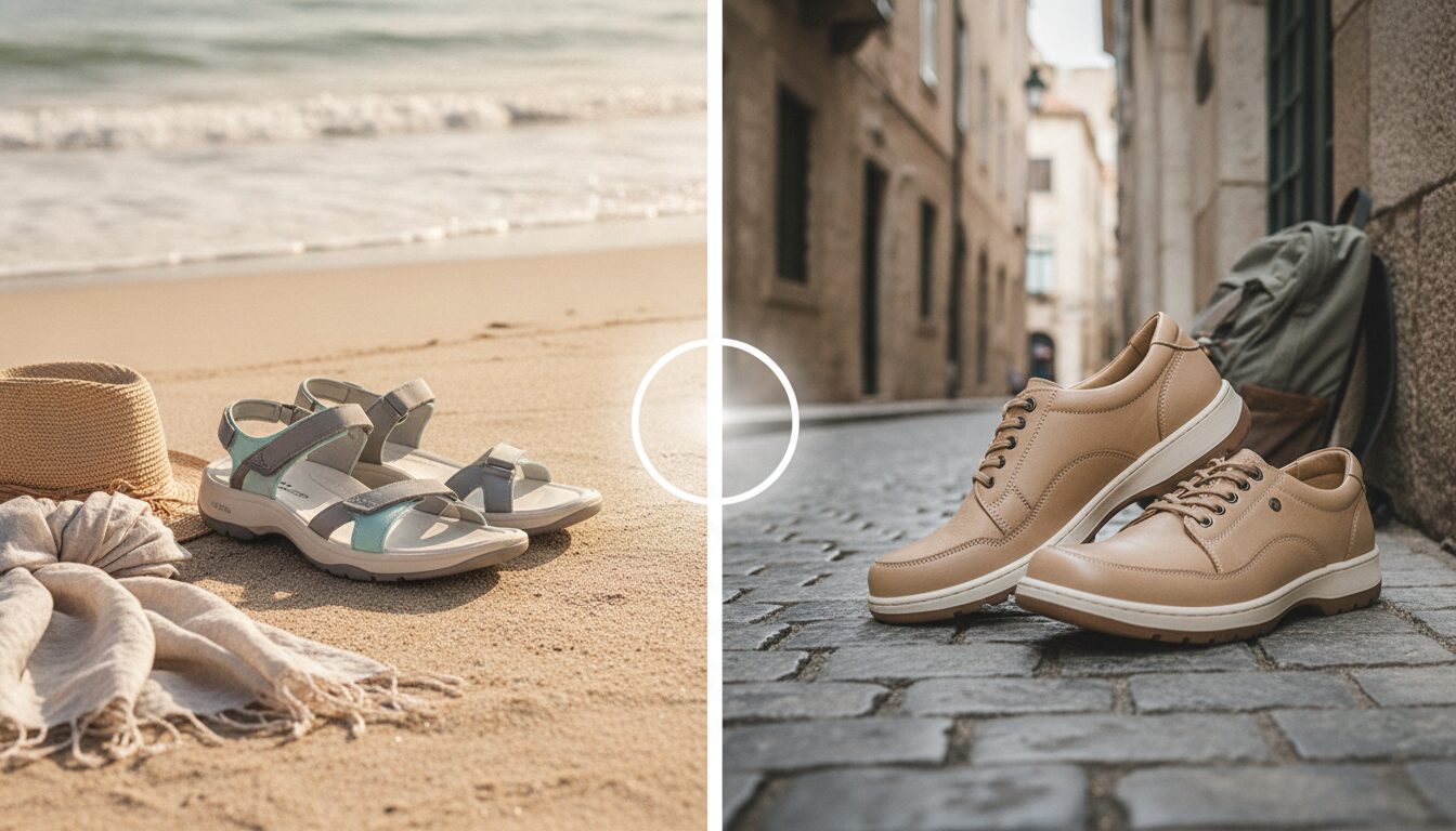 Pros and Cons of Walking Sandals vs. Closed Shoes for Travel - best walking sandals for ladies | LEXAZI
