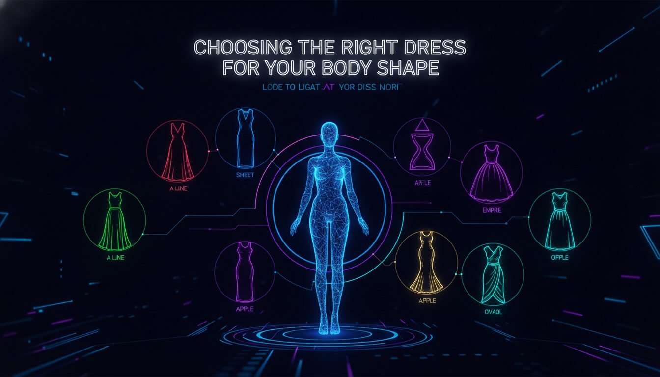 Visual guide to Choosing the Right Dress for Your Body Shape