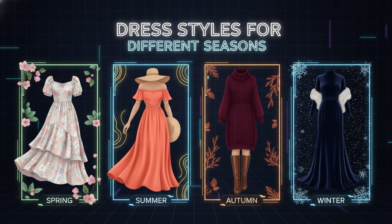 Concept illustration for Dress Styles for Different Seasons