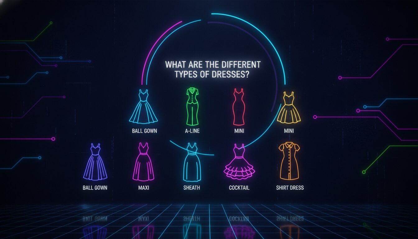 Illustration of What Are the Different Types of Dresses?