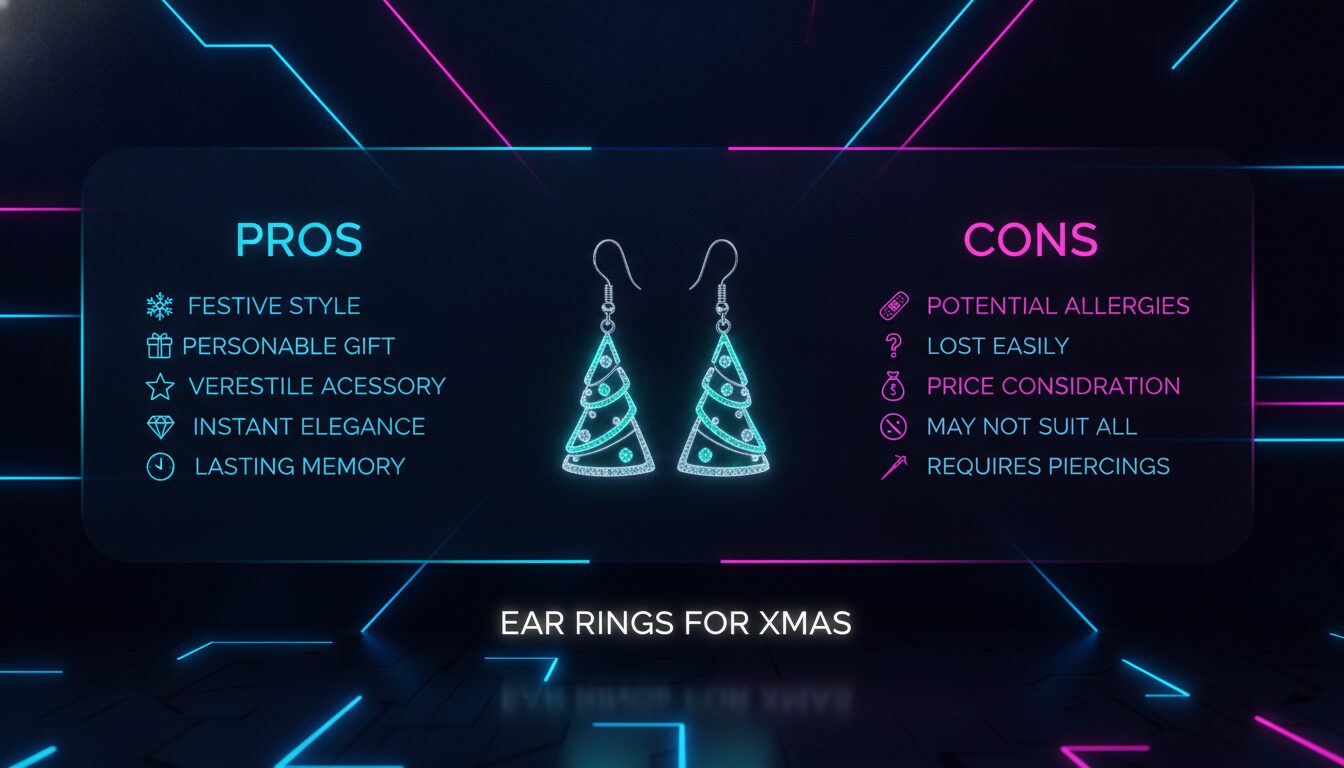 Concept illustration for Pros and Cons of Earrings for Xmas