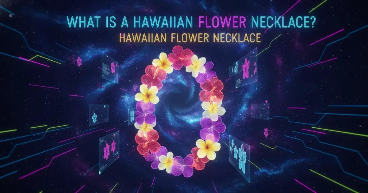 Illustration of What Is a Hawaiian Flower Necklace?