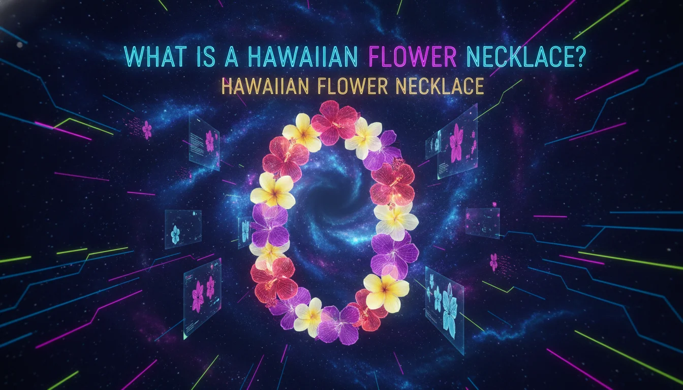 Illustration of What Is a Hawaiian Flower Necklace?