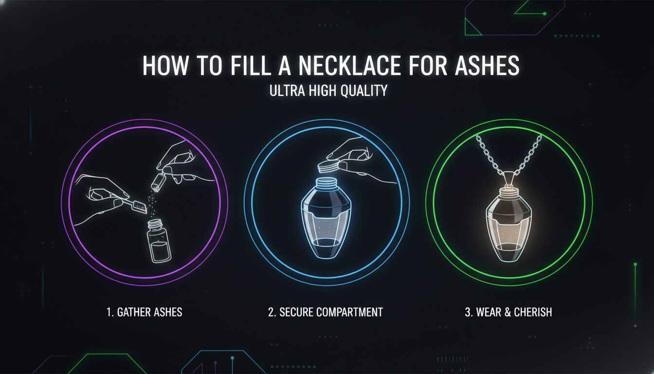 Concept illustration for How to Fill a Necklace for Ashes