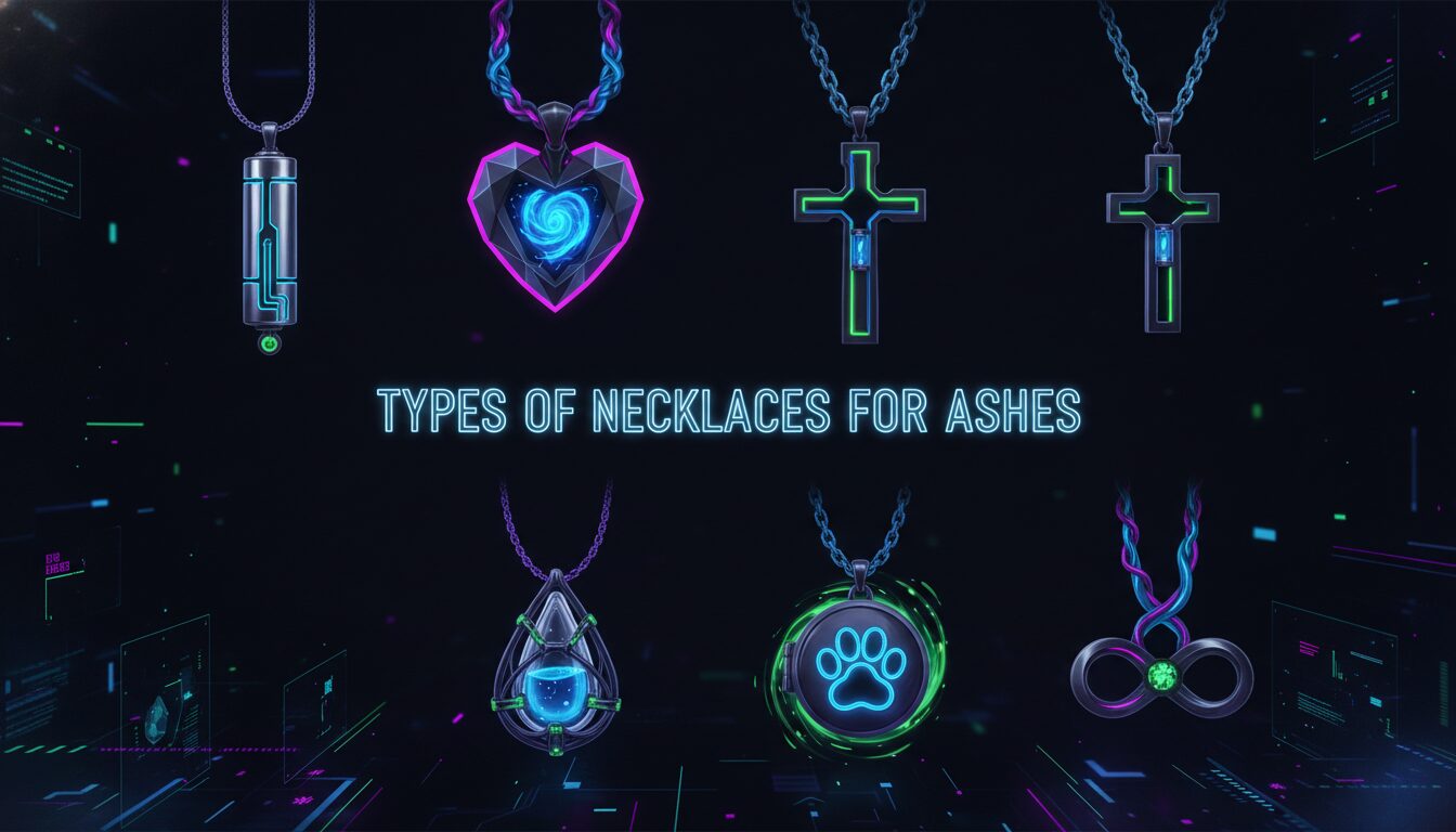 Types of Necklaces for Ashes — illustrated overview