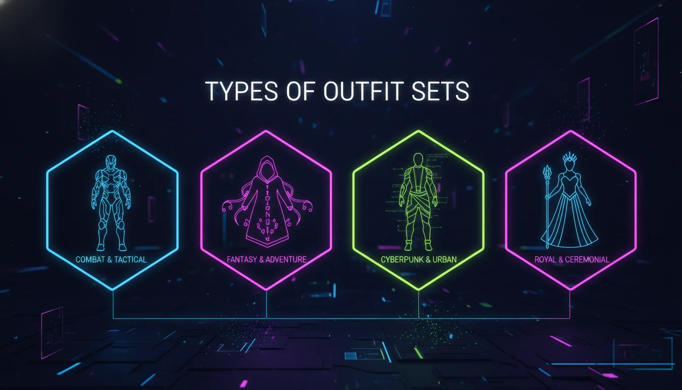 Types of Outfit Sets — illustrated overview
