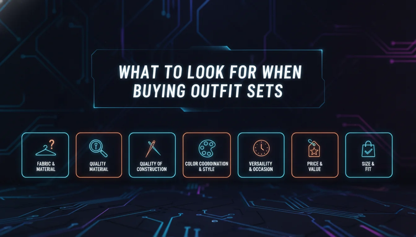 Visual guide to What to Look for When Buying Outfit Sets
