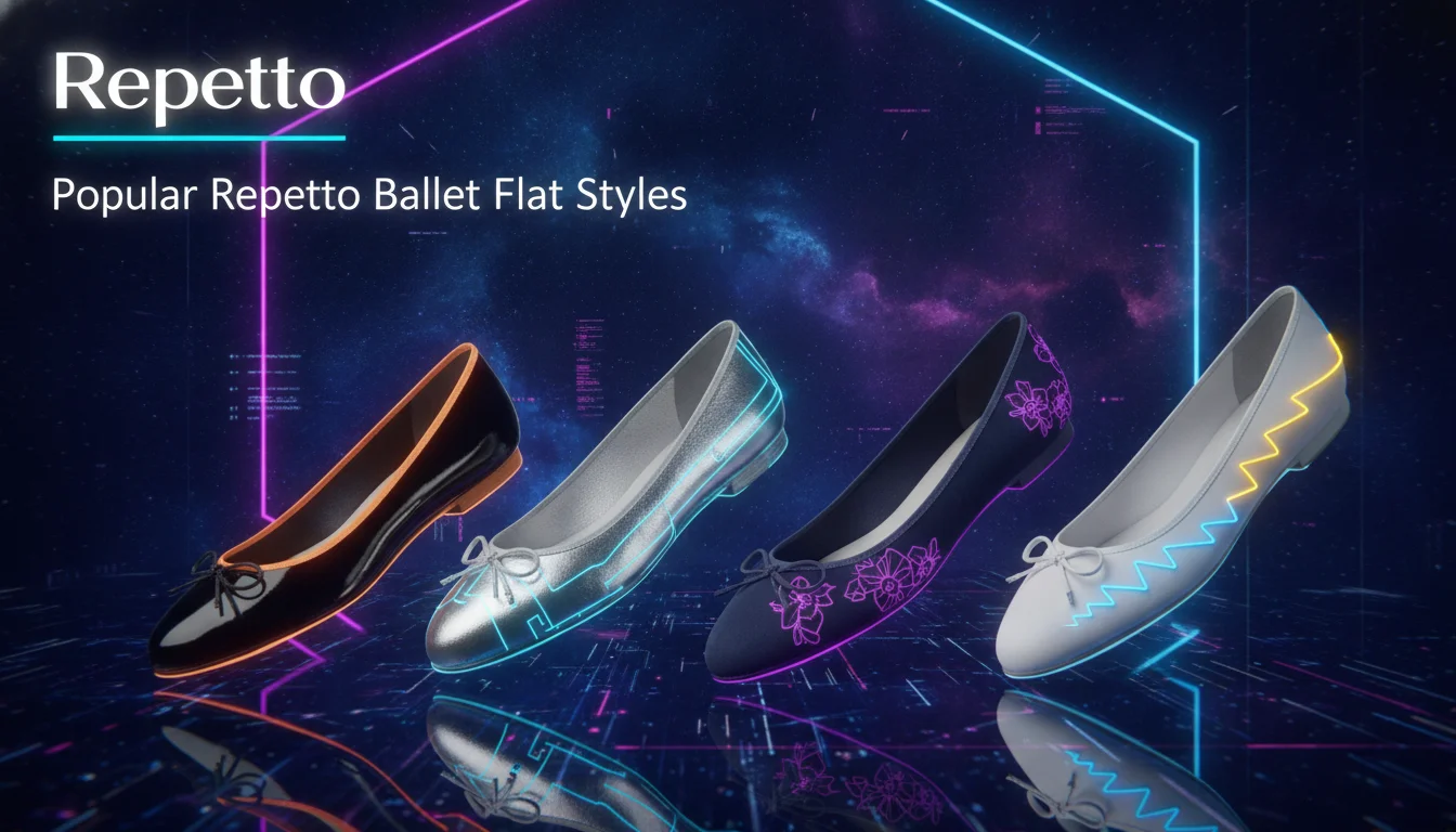 Popular Repetto Ballet Flat Styles — illustrated overview