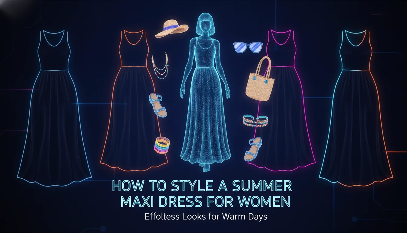 Visual guide to How to Style a Summer Dress for Women Maxi