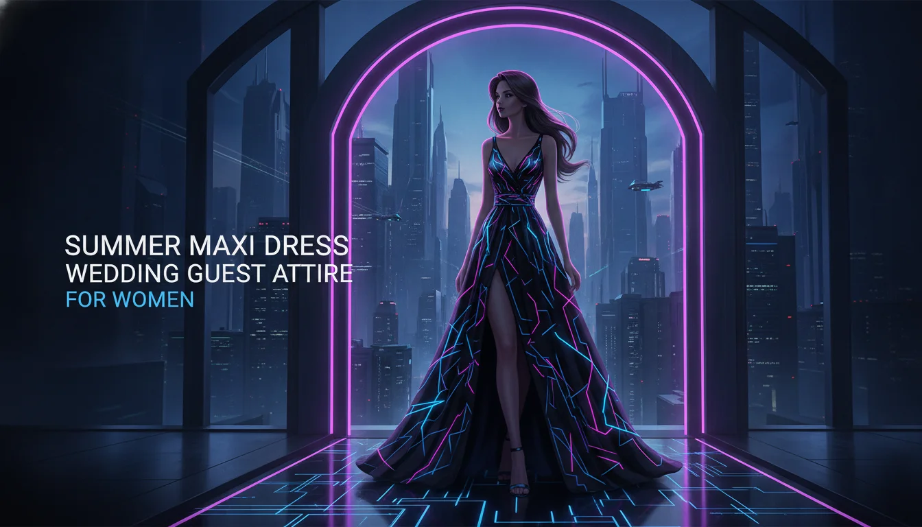 Concept illustration for Wearing a Summer Maxi Dress to a Wedding