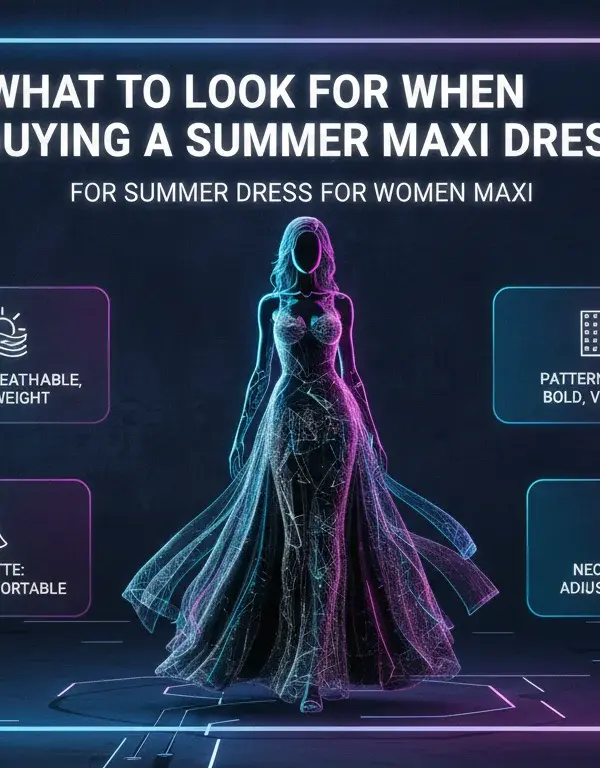 Illustration of What to Look For When Buying a Summer Maxi Dress