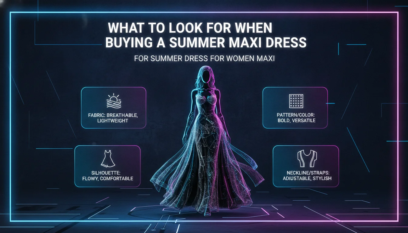 Illustration of What to Look For When Buying a Summer Maxi Dress