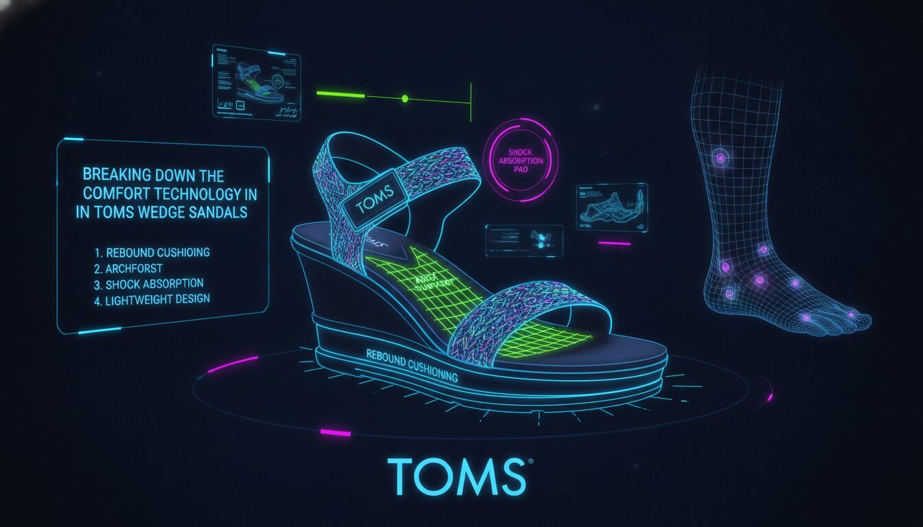 Visual guide to Breaking Down the Comfort Technology in TOMS Wedge Sandals