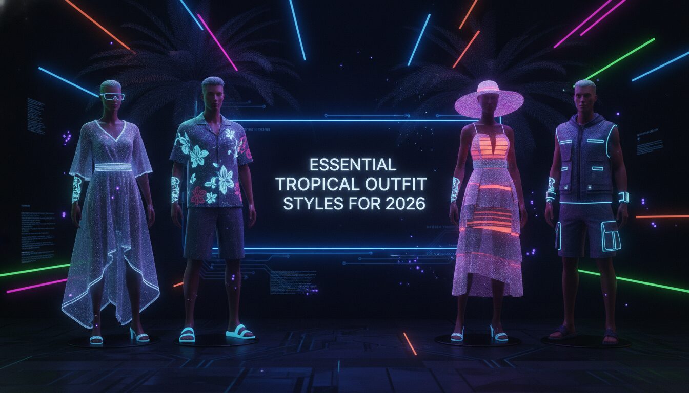 Essential Tropical Outfit Styles for 2026 — illustrated overview