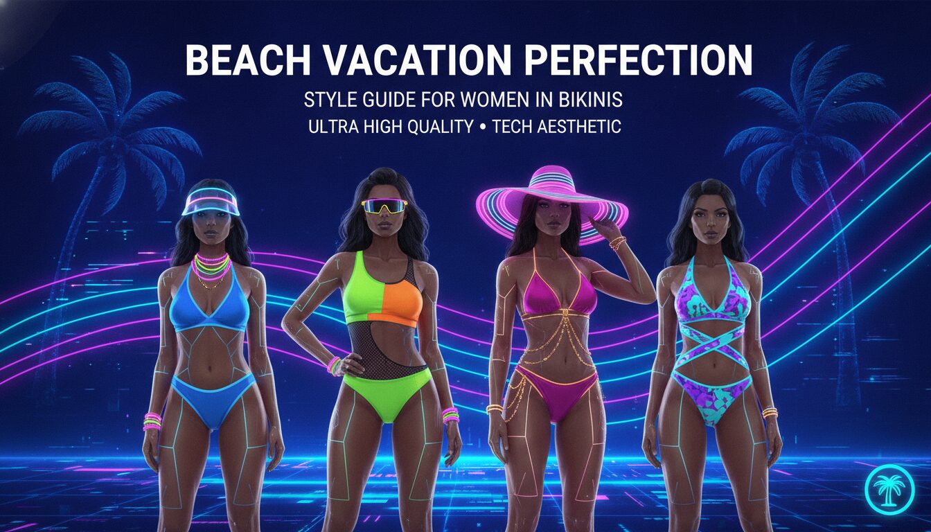 Beach Vacation Perfection: Style Guide for Women in Bikinis — illustrated overview