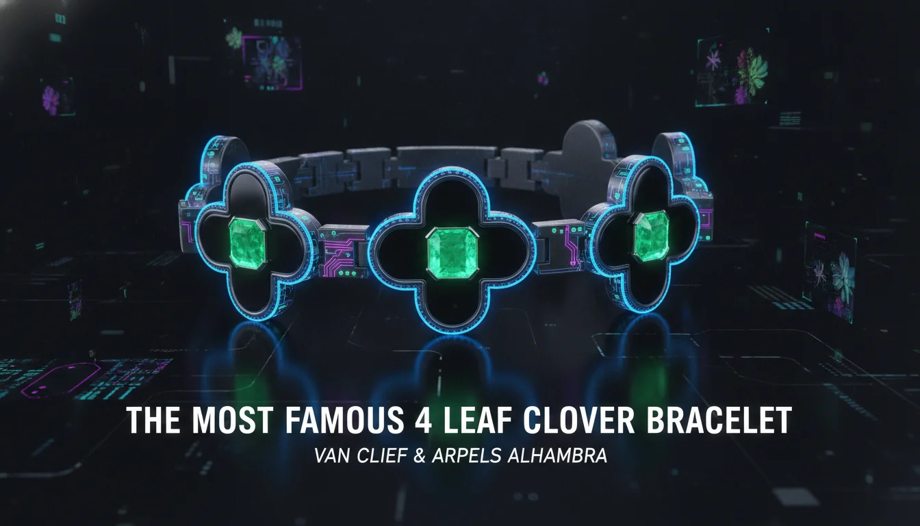 Visual guide to The Most Famous 4 Leaf Clover Bracelet: Van Cleef & Arpels Alhambra