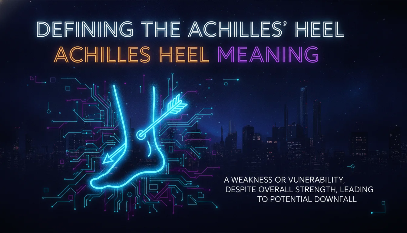 Visual guide to Defining the Achilles Heel Meaning