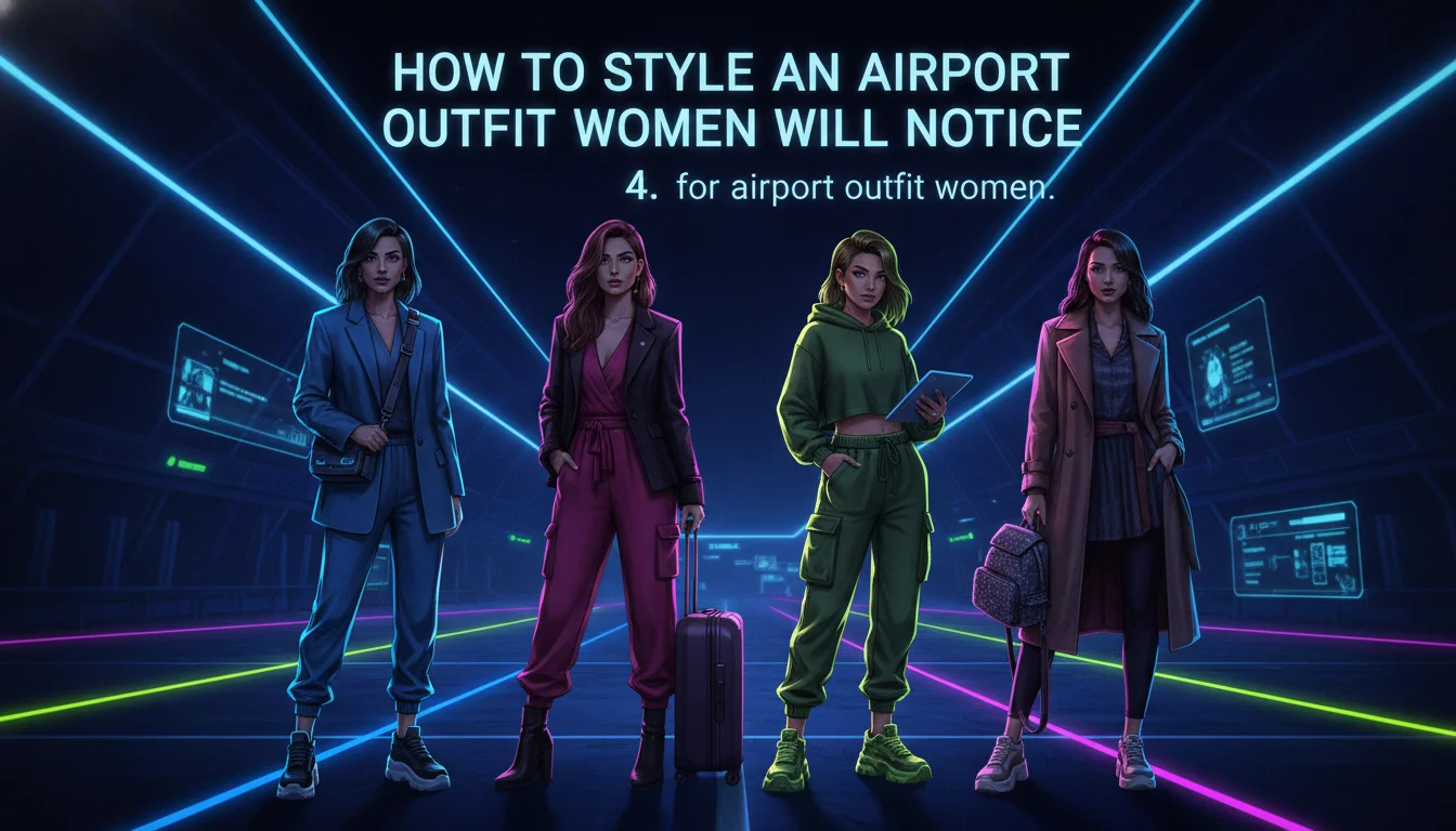 Concept illustration for 4. How to Style an Airport Outfit Women Will Notice