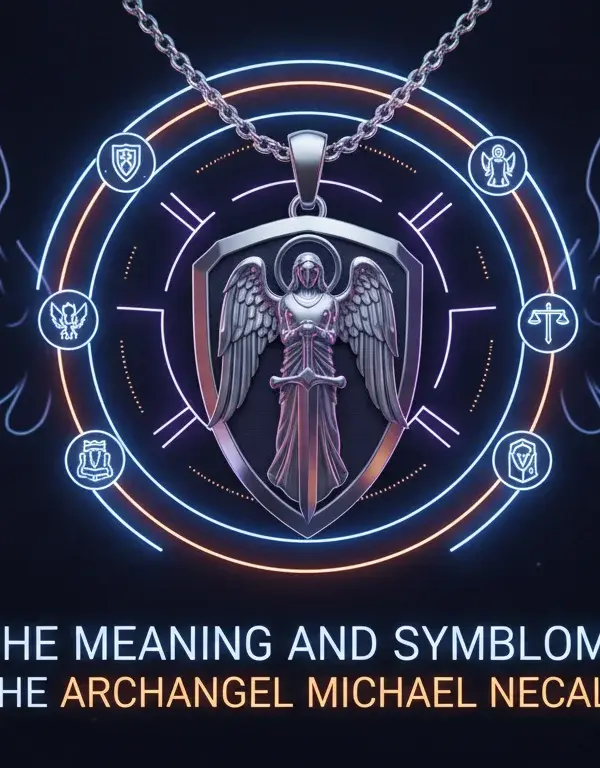 Illustration of The Meaning and Symbolism of the Archangel Michael Necklace