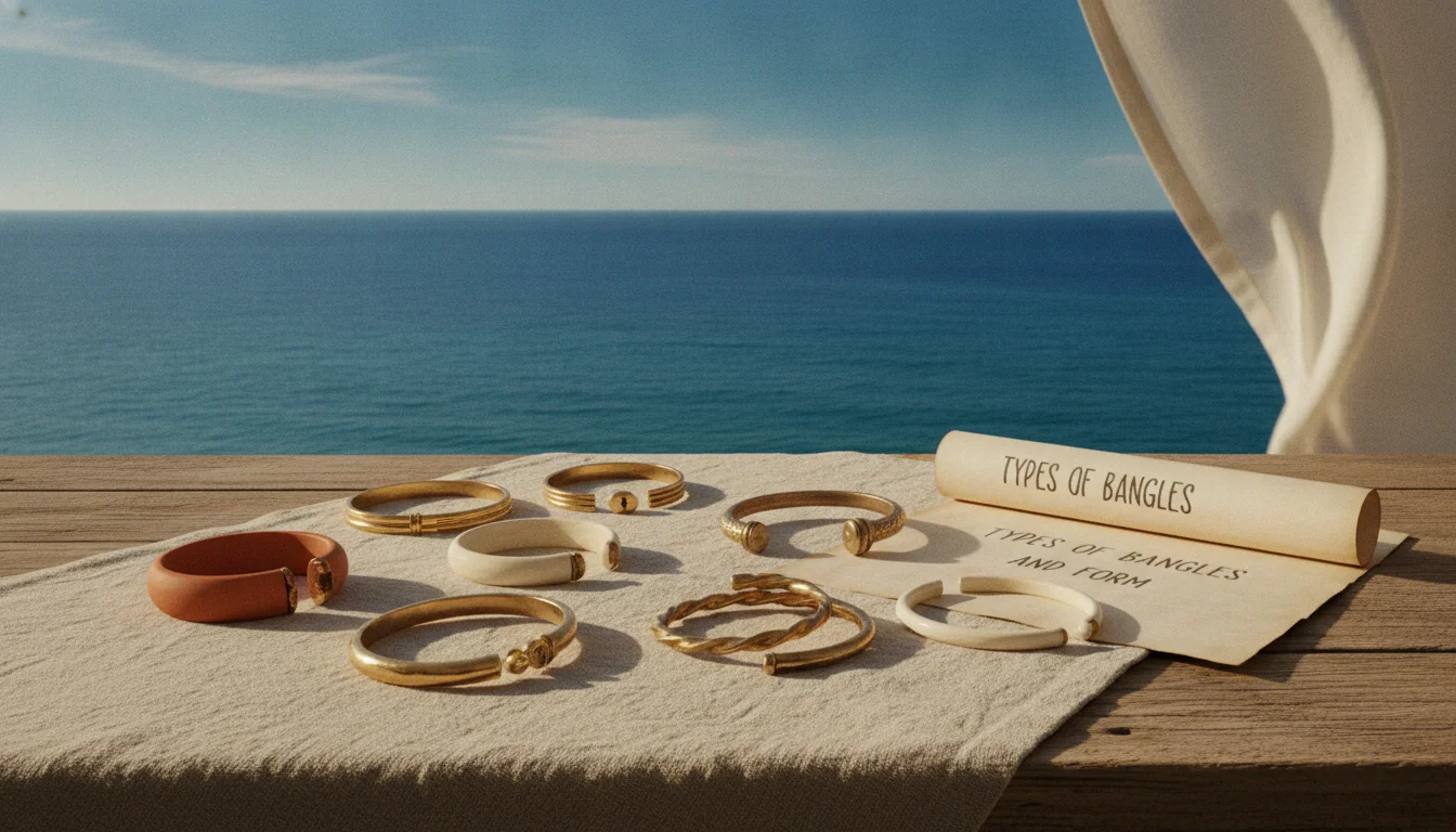 Types of Bangles by Closure and Form — illustrated overview
