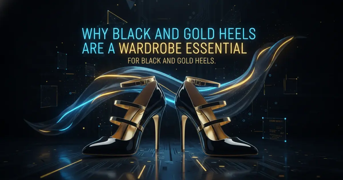 Illustration of Why Black and Gold Heels Are a Wardrobe Essential