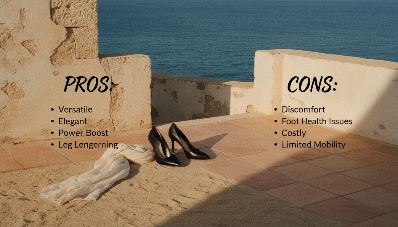 Visual guide to Pros and Cons of Black Heels