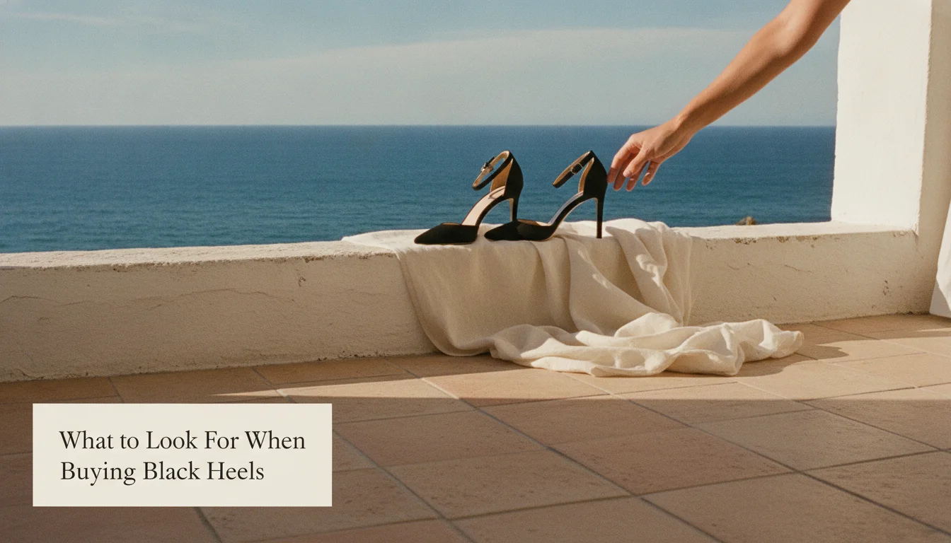 Concept illustration for What to Look For When Buying Black Heels