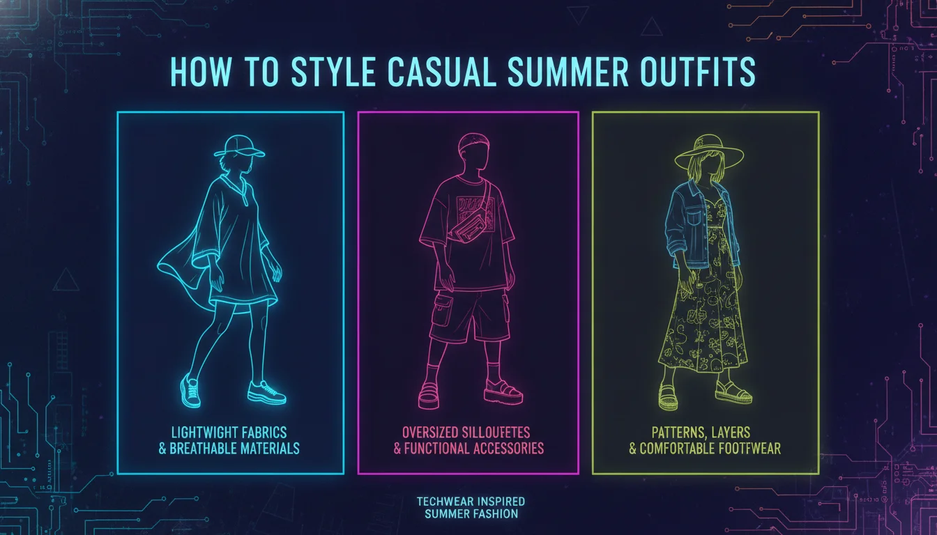 Visual guide to How to Style Casual Summer Outfits