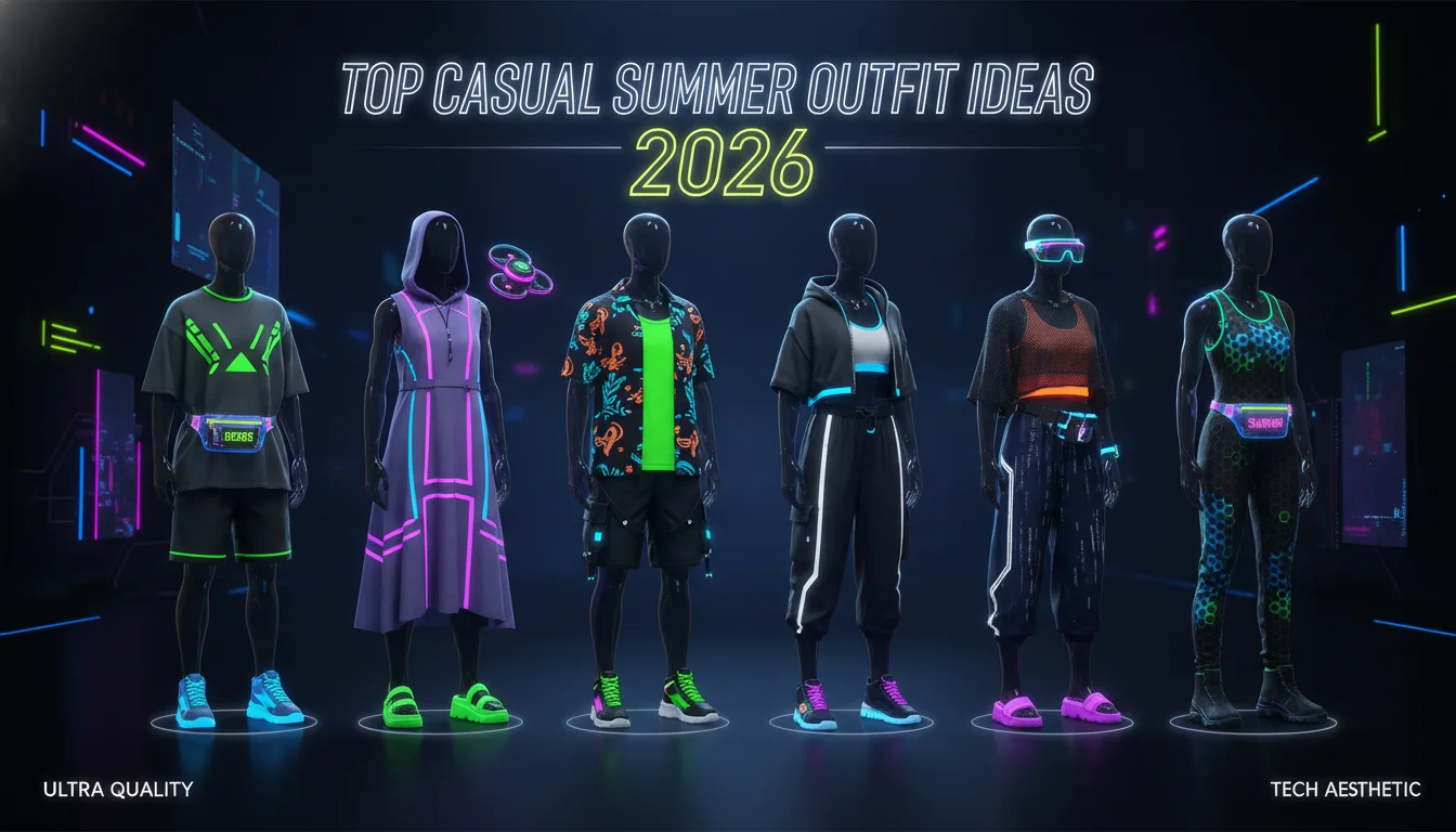 Top Casual Summer Outfit Ideas for 2026 — illustrated overview
