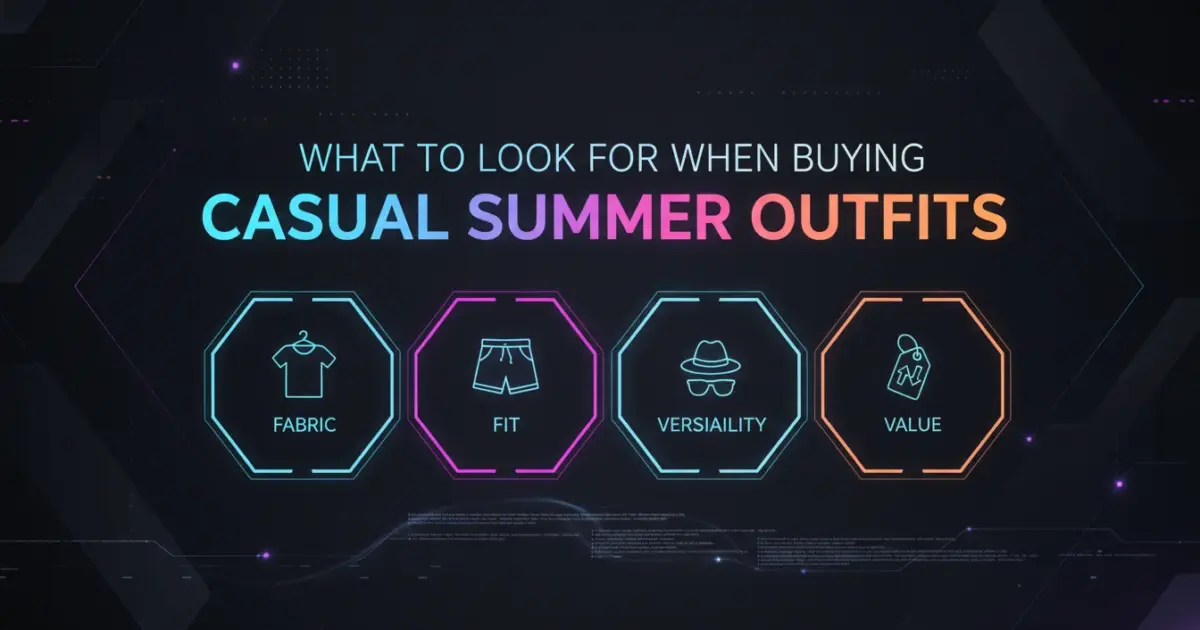 Illustration of What to Look For When Buying Casual Summer Outfits