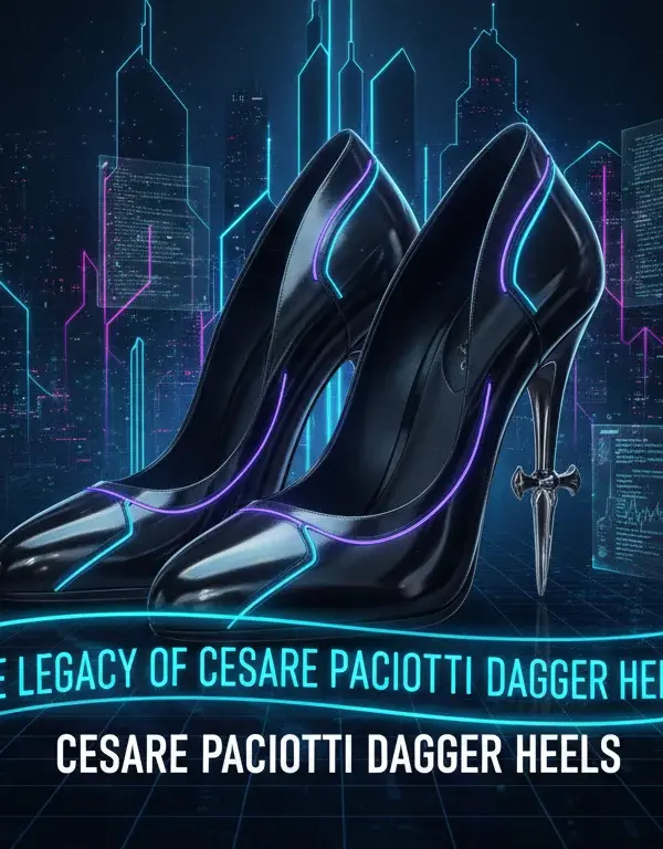 Illustration of The Legacy of Cesare Paciotti Dagger Heels