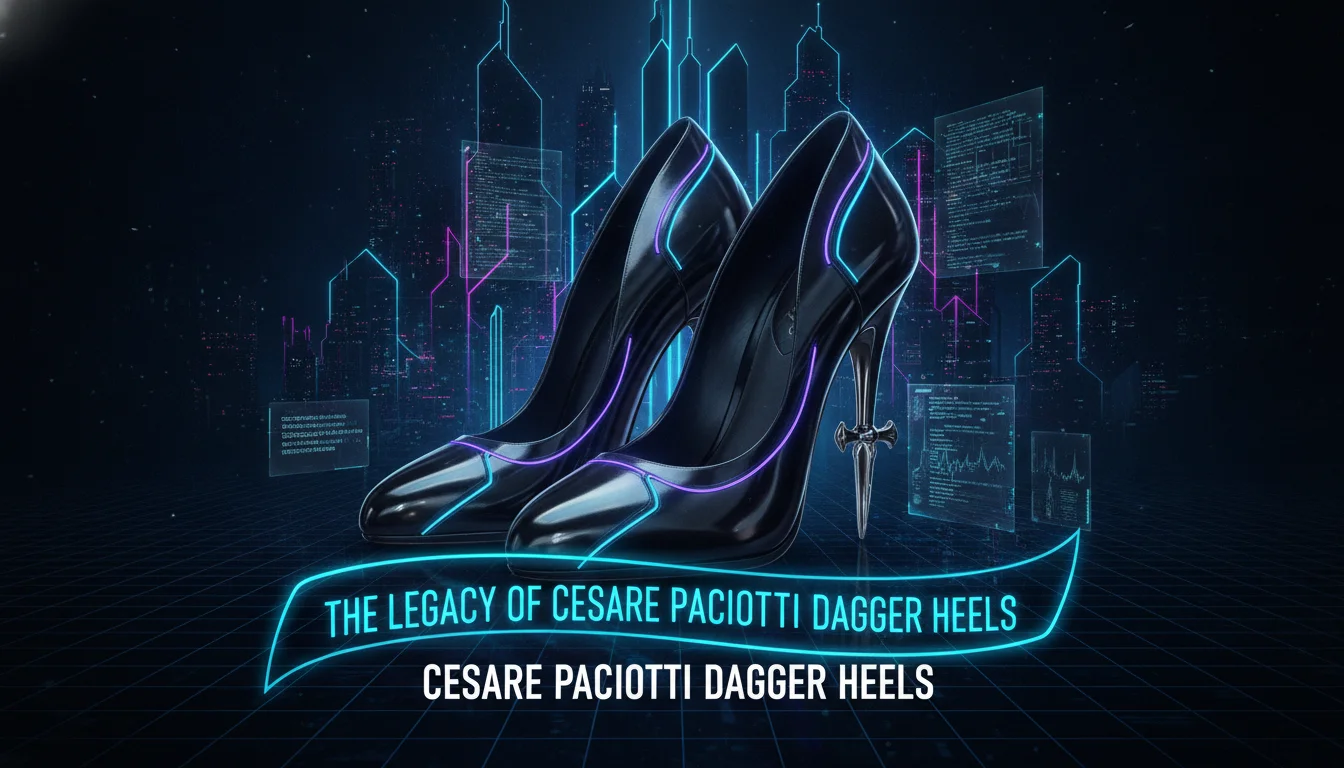 Illustration of The Legacy of Cesare Paciotti Dagger Heels