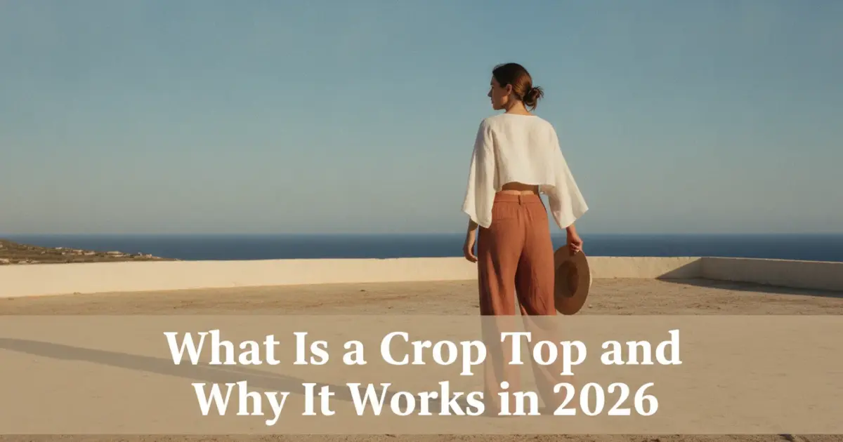 Illustration of What Is a Crop Top and Why It Works in 2026
